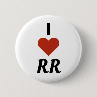 I LIEBE-Eisenbahn-Knopf Button