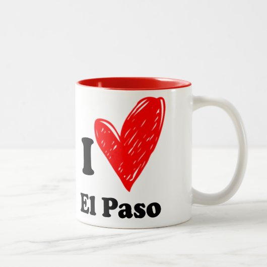 I Liebe El Paso Zweifarbige Tasse (Rechts)