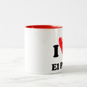 I Liebe El Paso Zweifarbige Tasse (Mittel)