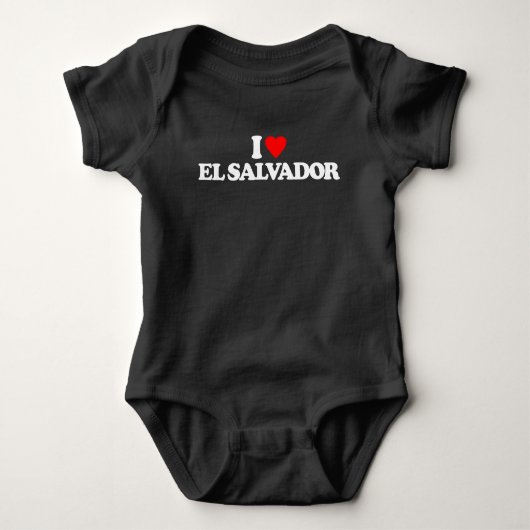 I LIEBE EL SALVADOR BABY STRAMPLER (Vorderseite)