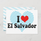 I Liebe El Salvador Postkarte (Vorne/Hinten)