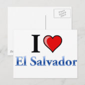 I Liebe El Salvador Postkarte (Vorne/Hinten)