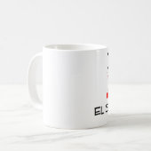 I Liebe EL SEGUNDO Kalifornien Kaffeetasse (Vorderseite Links)