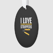 I Liebe Electrician Electrical Funny Ornament (Vorderseite)