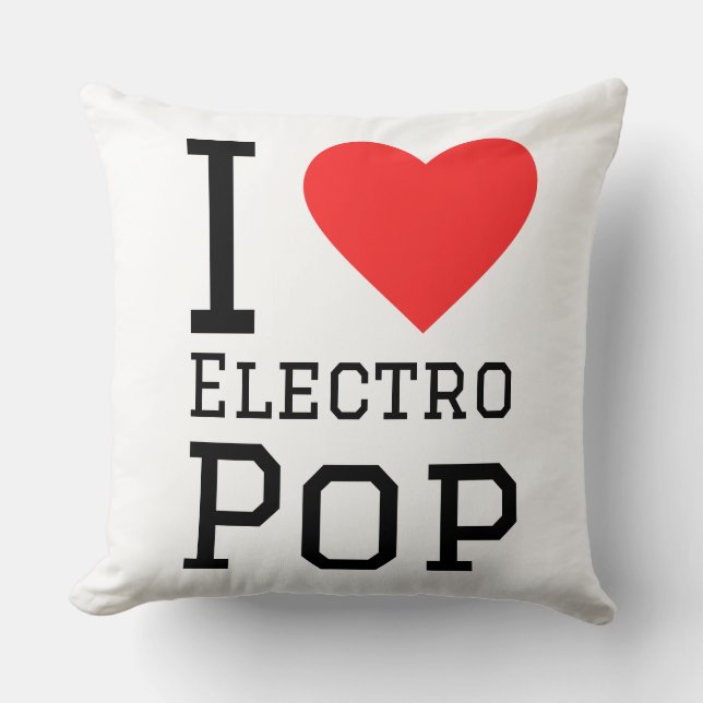 I LIEBE ELECTRO POP KISSEN (Vorderseite)