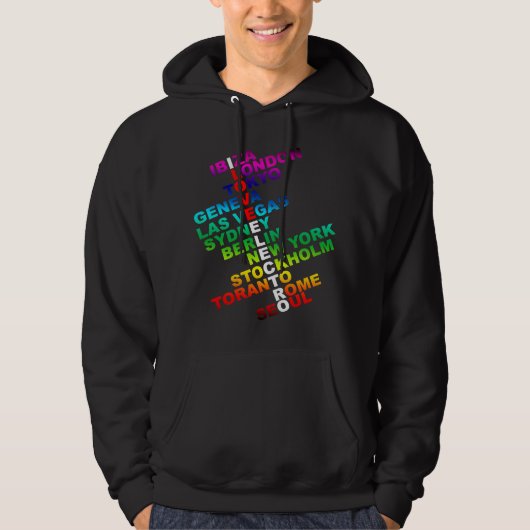 I Liebe Electro weltweit Hoodie (Vorderseite)