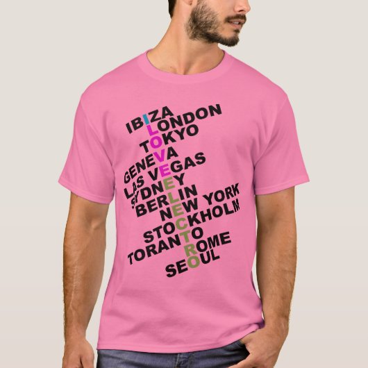 I Liebe Electro weltweit T-Shirt (Vorderseite)