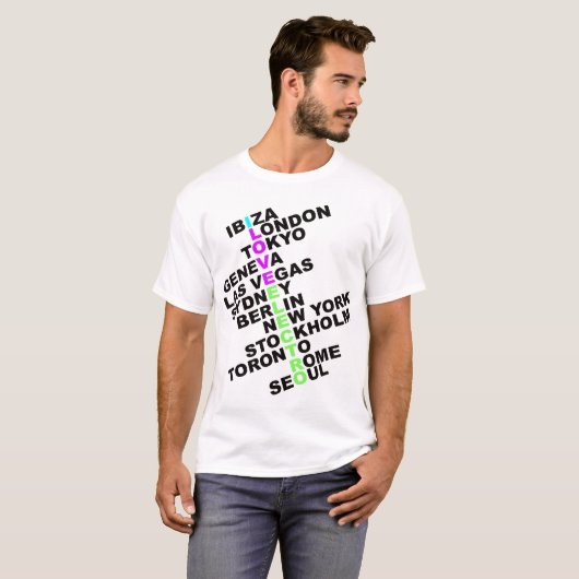 I Liebe Electro weltweit T-Shirt (Vorne ganz)