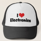I Liebe Electronics Truckerkappe (Vorderseite)