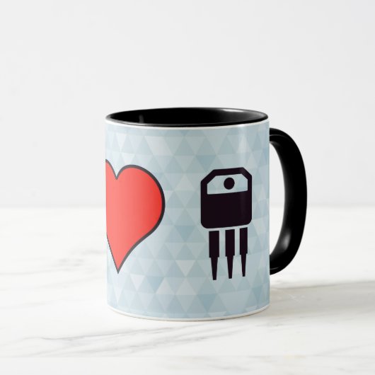 I Liebe-elektronische Transistoren Tasse (VorderseiteRechts)