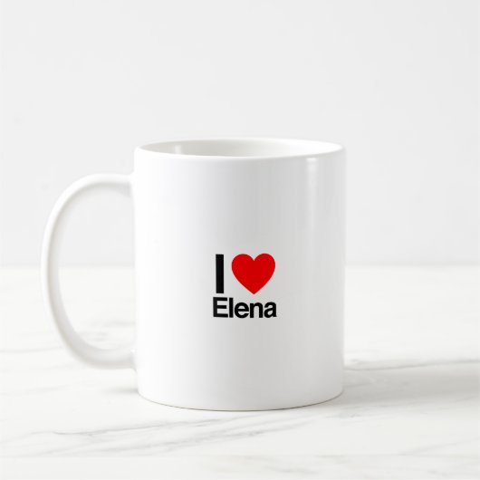 i Liebe elena Kaffeetasse (Links)
