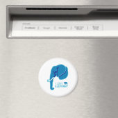 I Liebe Elephant (Seitenwand) Magnet (In Situ (Geschirrspüler))