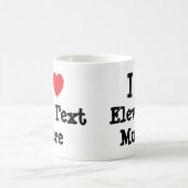 I Liebe Elevator Musiktheater personalisiert Kaffeetasse (Mittel)