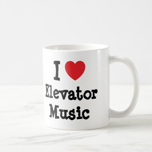 I Liebe Elevator Musiktheater personalisiert Kaffeetasse (Rechts)