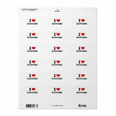 I Liebe ELEVATOREN Adressaufkleber (Vorne)