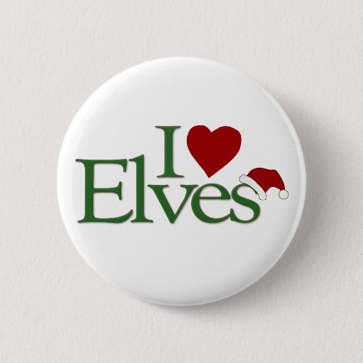 I Liebe-Elfe Button (Vorderseite)