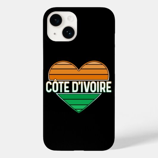 I Liebe Elfenbeinküste, Côte d'Ivoire Case-Mate iPhone Hülle (Rückseite)