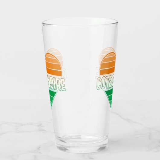 I Liebe Elfenbeinküste, Côte d'Ivoire Glas (Rechts)