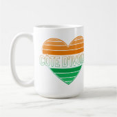 I Liebe Elfenbeinküste, Côte d'Ivoire Kaffeetasse (Links)
