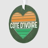 I Liebe Elfenbeinküste, Côte d'Ivoire Ornament (Vorderseite)