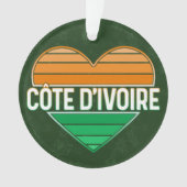 I Liebe Elfenbeinküste, Côte d'Ivoire Ornament (Vorderseite)