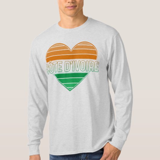 I Liebe Elfenbeinküste, Côte d'Ivoire T-Shirt (Vorderseite)