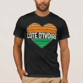 I Liebe Elfenbeinküste, Côte d'Ivoire T-Shirt (Vorderseite)