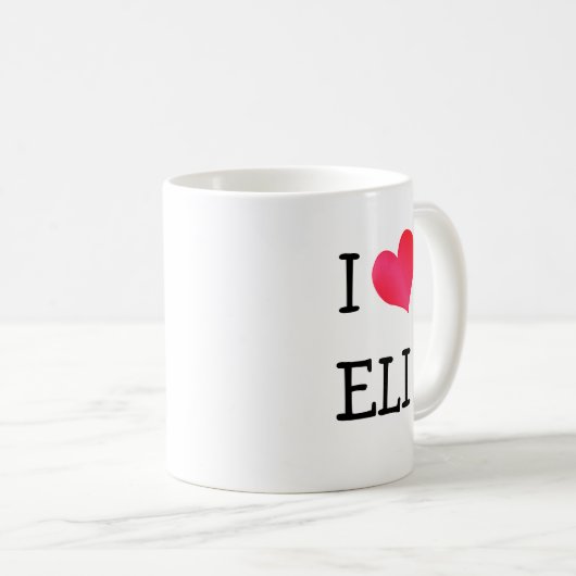 I Liebe Eli Kaffeetasse (VorderseiteRechts)