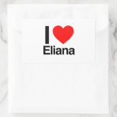i Liebe eliana Rechteckiger Aufkleber (Tasche)