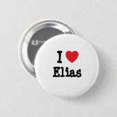 I Liebe Elias Herzbrauch personalisiert Button (Vorne & Hinten)