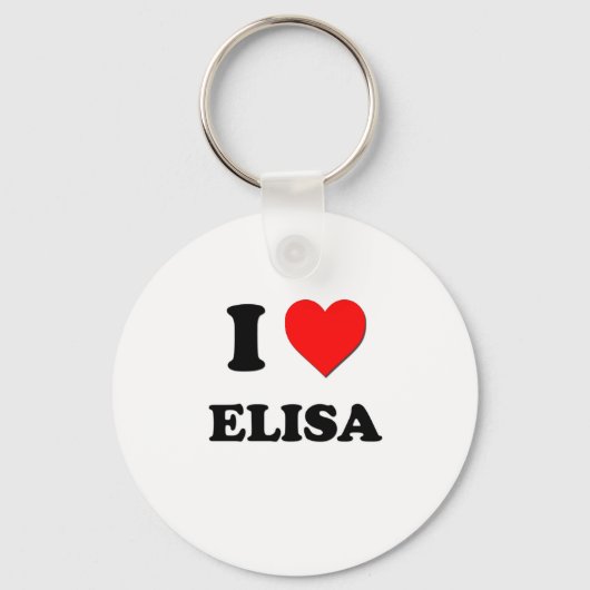 I Liebe Elisa Schlüsselanhänger (Vorderseite)