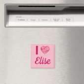 I Liebe Elise Tribal Heart Magnet (In Situ (Geschirrspüler))