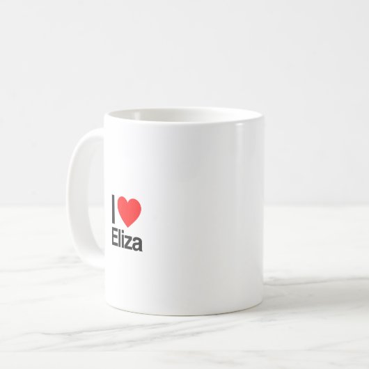 i Liebe eliza Kaffeetasse (Vorderseite Links)