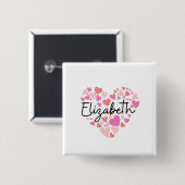 I Liebe Elizabeth Button (Vorne & Hinten)
