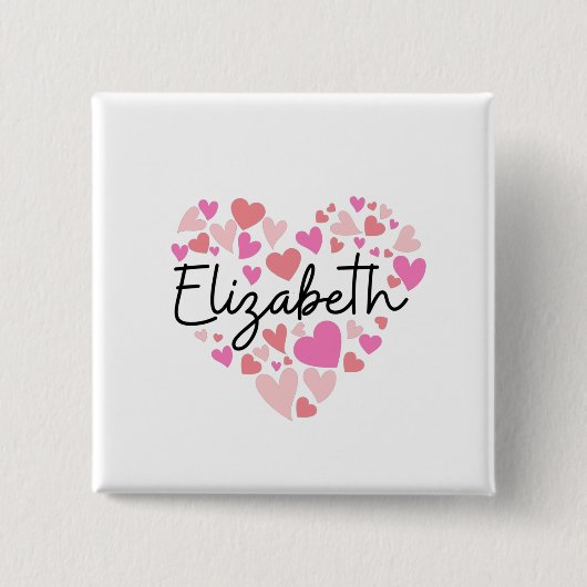 I Liebe Elizabeth Button (Vorderseite)