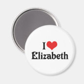 I Liebe Elizabeth Magnet (Vorderseite/Rückseite)