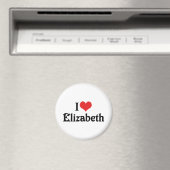 I Liebe Elizabeth Magnet (In Situ (Geschirrspüler))