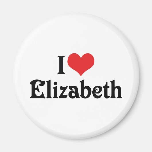 I Liebe Elizabeth Magnet (Vorne)