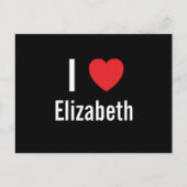 I Liebe Elizabeth Postkarte (Vorderseite)