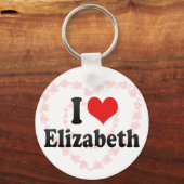 I Liebe Elizabeth Schlüsselanhänger (Vorderseite)