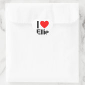 i Liebe ellie Herz-Aufkleber (Tasche)