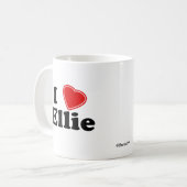 I Liebe Ellie Kaffeetasse (Vorderseite Links)
