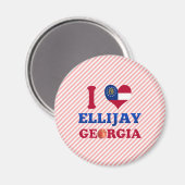 I Liebe Ellijay, Georgien Magnet (Vorderseite/Rückseite)