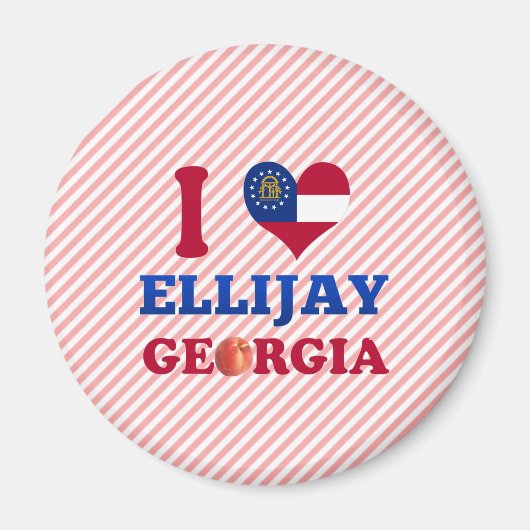 I Liebe Ellijay, Georgien Magnet (Vorne)