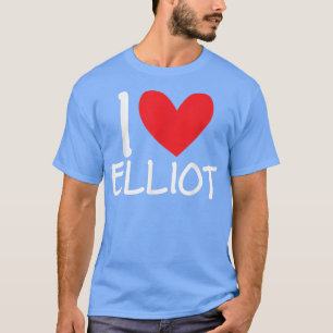 I Liebe Elliot Name Personalisiert Men Typ BESTE F T-Shirt