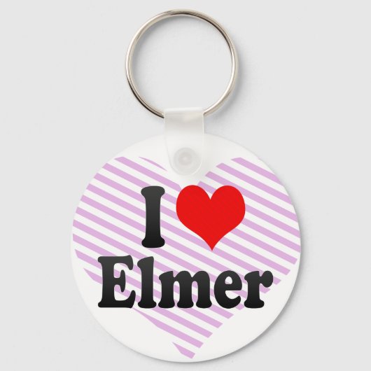 I Liebe Elmer Schlüsselanhänger (Vorderseite)