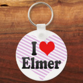 I Liebe Elmer Schlüsselanhänger (Vorderseite)