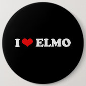I LIEBE ELMO BUTTON (Vorderseite)