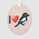 I Liebe-Elster Ornament (Vorderseite)