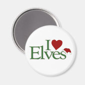 I Liebe Elves Magnet (Vorderseite/Rückseite)